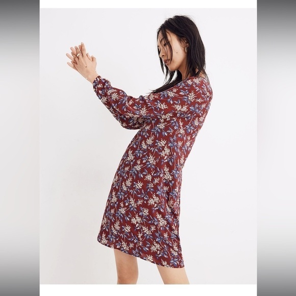 Madwell | Button-Back Dress in Antique Flora, size Small - Picture 13 of 15